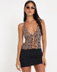 imagen de Roula Halter Top en 90s Geo Brown
