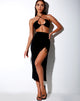 Imagen de Maxel Falda Midi en Polycrepe Negra