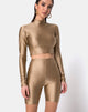 Imagen de Cycle Short en nailon dorado
