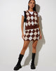 Imagen de Chaleco Sami de punto Argyle Tan
