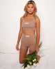 Imagen del pantalón Lou Hot Pant en visón plateado de Modern Day Label Embro