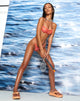 Imagen de Braguita de bikini Farisa en 70s Ripple Mandarina