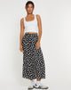 Imagen de la falda Rima Midi en Grunge Daisy Negro