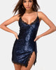 Imagen de Romini Vestido en Midnight Mini lentejuelas con encaje negro