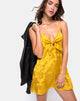 Imagen de Roppan Slip Dress in Satin Mostaza Rosa