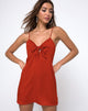 Imagen de Roppan Slip Dress in Satin Rust