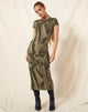imagen de Rosika Midi Dress in Dystopian Crease Khaki
