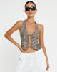 imagen de Roula Halter Top en Croc Gris Neutro