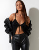 Rumak Cami Top en Crepe Negro
