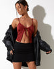 Rumak Cami Top en Crepe Borgoña