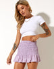 Imagen de la minifalda Rylee en Ditsy Rose Lila