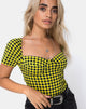 Imagen de Ryon Corpiño en Gingham Medio Amarillo