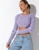 imagen de Salaka Crop Top en Space Dye Purple