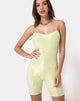 Imagen de Saleta Unitard en verde pistacho con lentejuelas transparentes