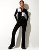 Imagen de Salish Jumpsuit in Crepe Black and White