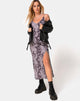 Imagen de Samia Midi Dress in Grey Bleached Tie Dye