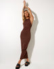 Imagen de Sarves Maxi Dress in Rib Deep Mahogany