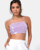 Imagen de Sasha Crop Top en Mini lentejuelas mate Lila
