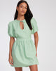 imagen de Sashio Mini Dress in Mini Gingham Green