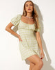 Imagen de Sasi Mini Dress in Sage Check