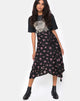 Imagen de Satha Falda Midi en Sohey Rose Negra