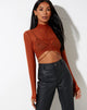 Imagen de Sauja Crop Top en Mesh Brick