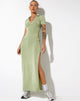 imagen de Savita Maxi Dress in Crepe Seafoam Green