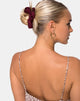 Imagen de Scrunchie in Satin Rose Burgundy