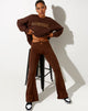 Imagen del pantalón Sekar Flare en cacao