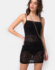 Imagen de Saleh Vestido de Red Negro Animal