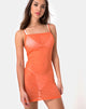 Imagen de Seleh Vestido de Red Cristal Naranja