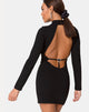 Imagen de Sellio Dress in Heavy Lycra Negro
