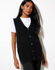 Imagen de Selvi Cardi de punto Negro