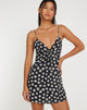 Imagen de Senora Mini Dress in Grunge Daisy Negro