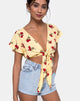 Imagen de Shae Crop Top en Falling Rose Yellow