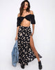 Imagen de Shayk Maxi Skirt in Grunge Daisy Floral