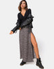 Imagen de Shayk Maxi Skirt in Ditsy Rose Negro