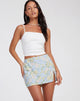 image of Minifalda Shema en Floral Pastel Lavado