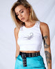 Imagen de Givas Crop Top en Blanco Escorpión