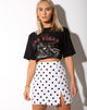 Imagen de Sheny Minifalda en 80s Polka Blanco