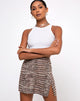 Imagen de Sheny Minifalda de cocodrilo gris neutro