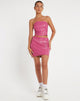 imagen de la minifalda Ima en PU Hot Pink