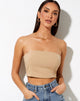 Imagen de Shoki Bandeau Top en almendra