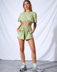 Imagen de Terry Short en Graffiti Flor Pequeña Sage
