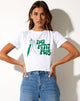 Imagen de Shrunk Tee in White Mon Petit Pois