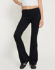 Imagen de Signe Regular Bootcut Tailored Trousers in Lycra Negro