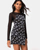 Imagen de Sikhnet Minivestido en negro Butterfly Flock