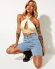 Imagen de Silta Crop Top de satén Buttercream
