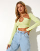 Imagen de Sira Crop Top en Elfin Yellow