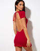 Imagen de Sonali Vestido Camiseta de Tirantes Rojo